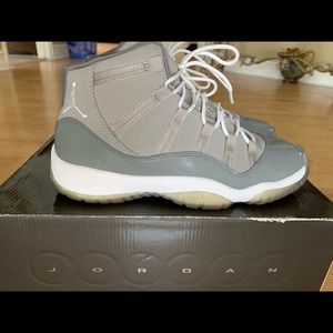 Jordan 11s cool grey high top